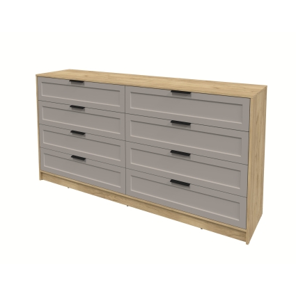 Kомод Тренд КТ-К197 (Дуб золотой ЛДСП/ Луна ЛМДФ) Ш1965 В1020 Г451